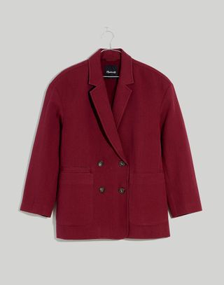 Madewell + Hayfield Double-Breasted Blazer