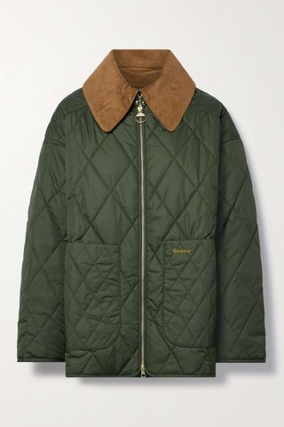 Barbour + Woodhall Cotton Corduroy-Trimmed Jacket