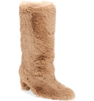 Jeffrey Campbell + Fuzzie Faux Fur Pointed Toe Boot