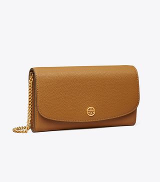 Tory Burch + Robinson Pebbled Chain Wallet