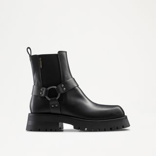 Russell and Bromley + Motor Harness Feature Chelsea Boot in Black