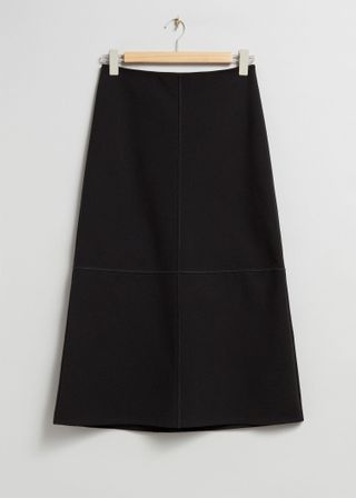 & Other Stories + A-Line Skirt in Black