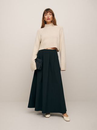 Reformation + Lucy Skirt in Black