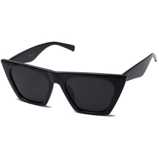 Sojos + Oversized Square Cateye Polarized Sunglasses