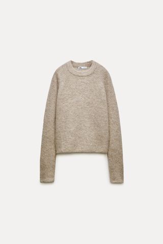 Zara + Basic Alpaca and Wool Blend Sweater