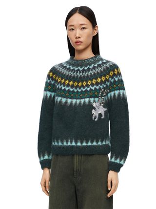 LOEWE x Suna Fujita + Sweater in Mohair Blend