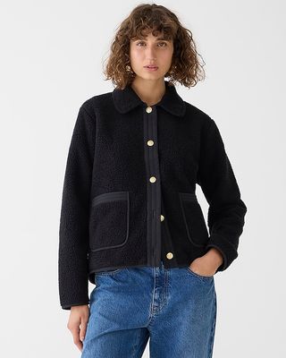 J.Crew + Teddy Sherpa Lady Jacket