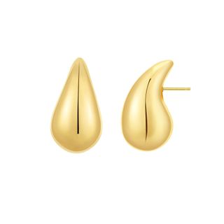 Apsvo + Chunky Gold Hoop Earrings