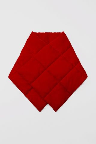 Zara + Limited Edition Velvet Quilted Scarf