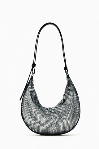 Zara + Shiny Shoulder Bag