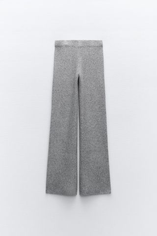 Zara + Straight Fit Knit Trousers