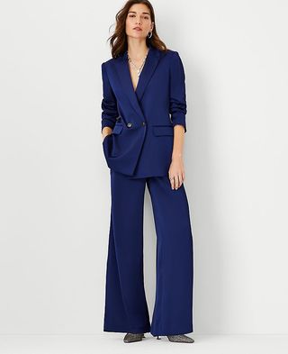Ann Taylor + The Long Relaxed Double Breasted Blazer