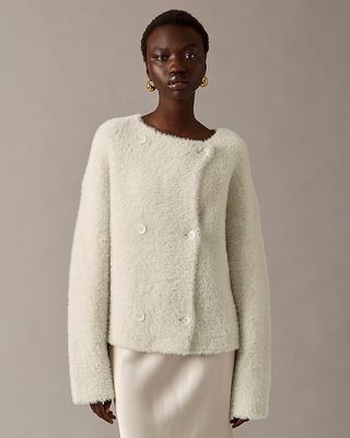 J.Crew Collection + Oversized Double-Faced Wool-Blend Jacket