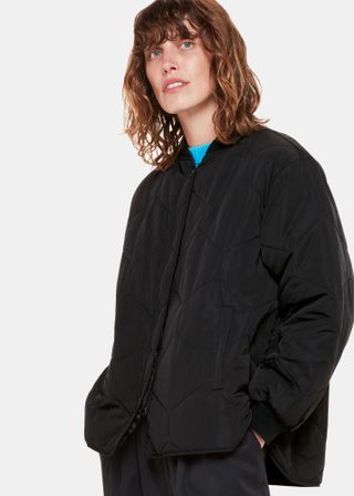 Whistles + Ida Short Quilted Coat