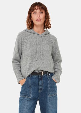Whistles + Textured Hooded Sweater