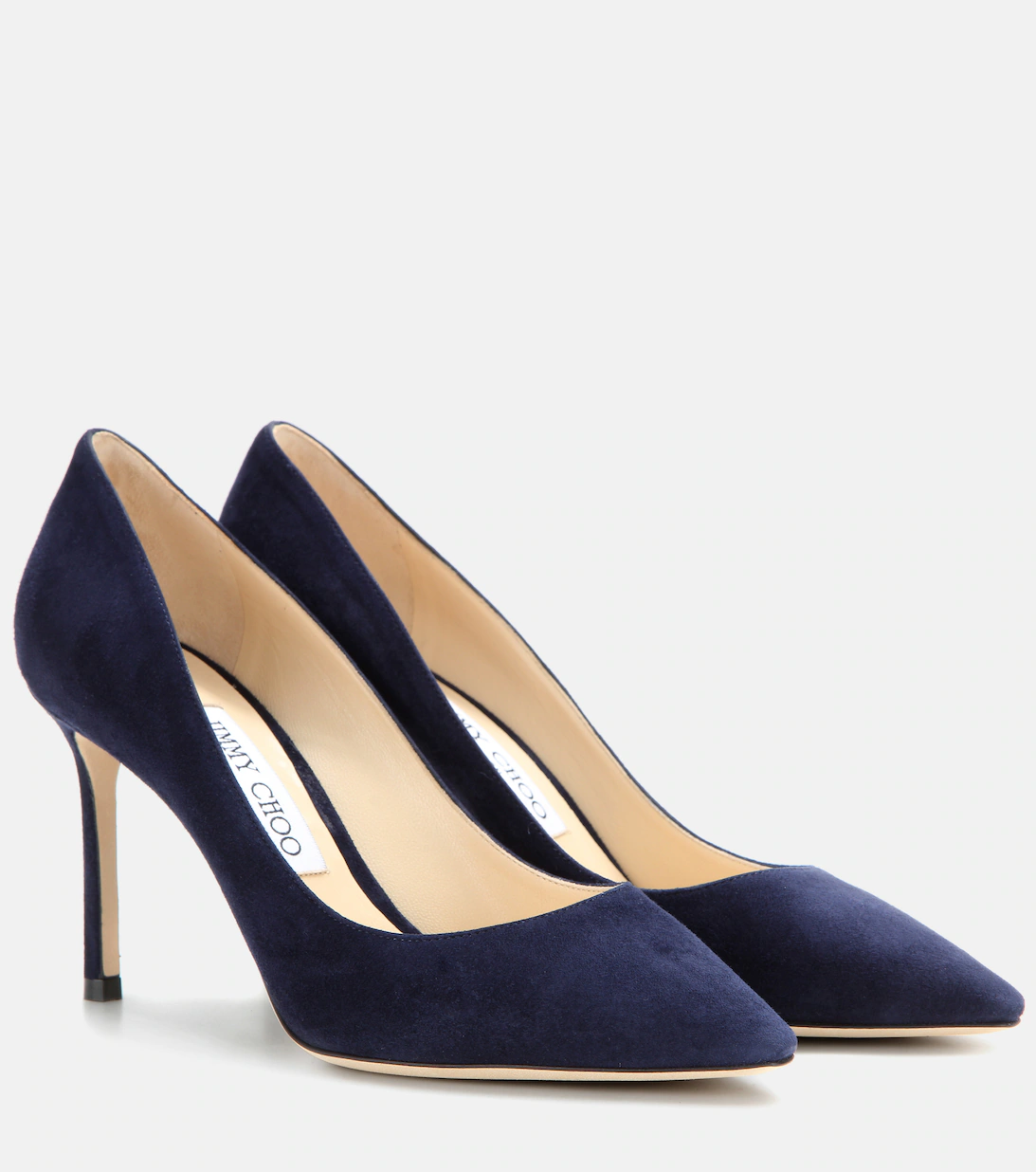 Jimmy Choo + Romy 85 Suede Pumps