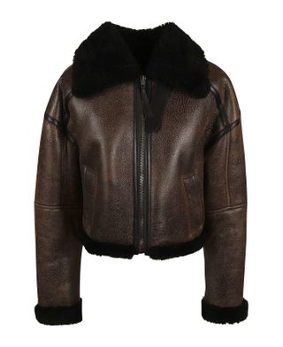 Acne Studios + Fur Detailed Zip Jacket