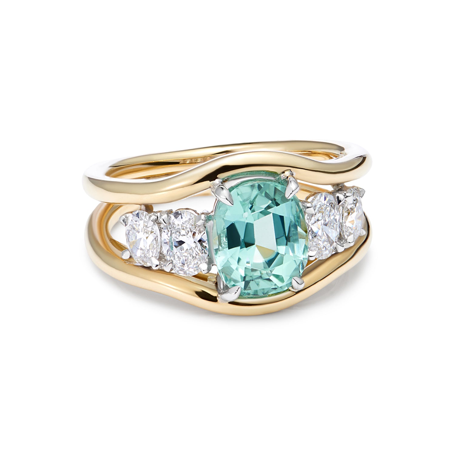 Minka Jewels + Engagement Ring: 2.25ct Tourmaline & Diamond