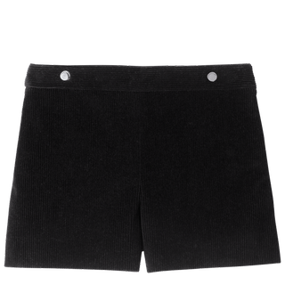 Longchamp + Black Velvet Shorts