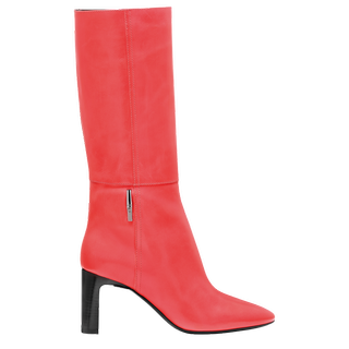 Longchamp + Roseau Red Heel Kiss Boots