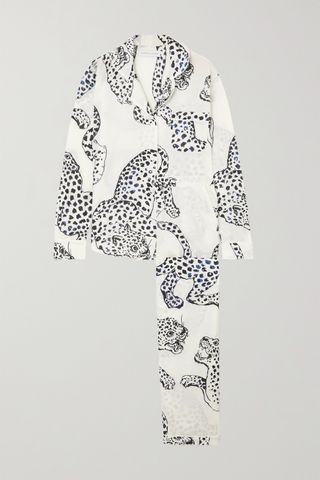 Desmond & Dempsey + + NET SUSTAIN Jag printed organic cotton pajama set