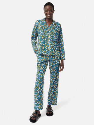 Jigsaw + Vintage Floral Pyjama in Blue