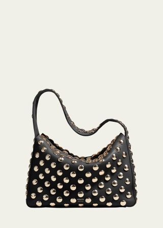 Khaite + Elena Studded Leather Shoulder Bag