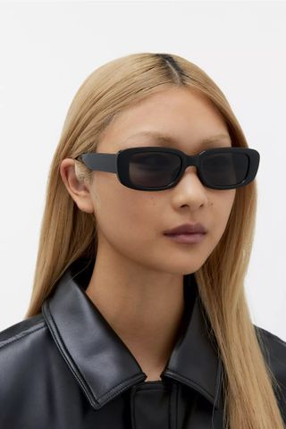 UO + Marin Plastic Rectangle Sunglasses