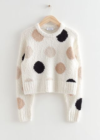 & Other Stories + Polka Dot Jacquard Knit Sweater