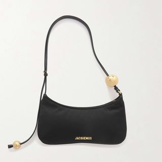 Jacquemus + Le Bisou Perle Embellished Taffeta Shoulder Bag