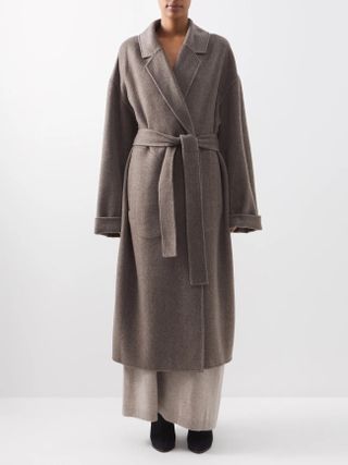 Raey + Cashmere-Blend Blanket Coat