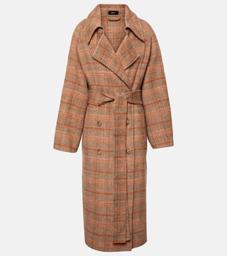 Joseph + Chatsworth Checked Wool-Blend Coat
