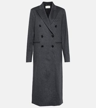 Victoria Beckham + Mélange double-breasted wool coat