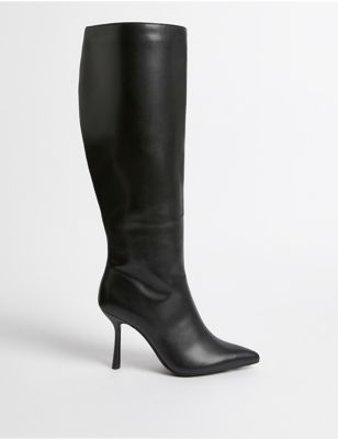 Marks & Spencer + Stiletto Heel Pointed Knee High Boots