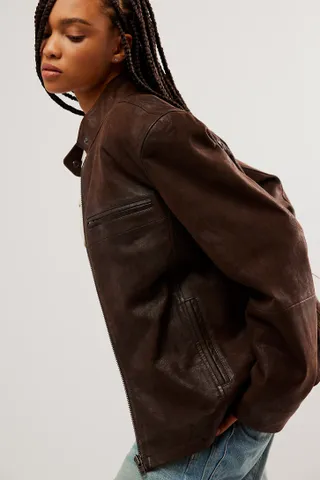 We the Free + Serena Leather jacket