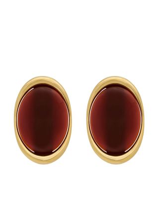 Saint Laurent + Oval Cabochon Earrings
