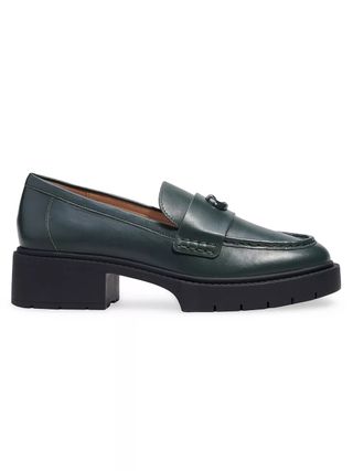 Coach + Leaf Leather Loafers