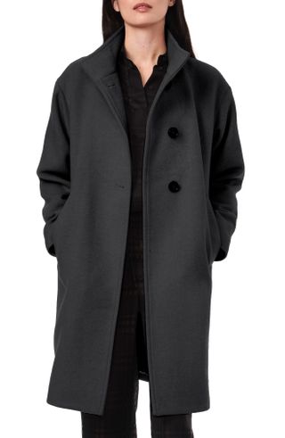 Bernardo + Melton Wool Blend Coat