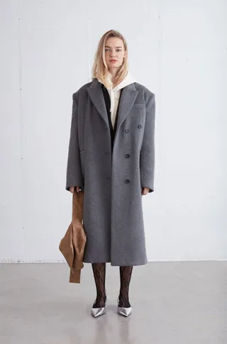 Oak + Fort + Oversized Wool Blend Coat