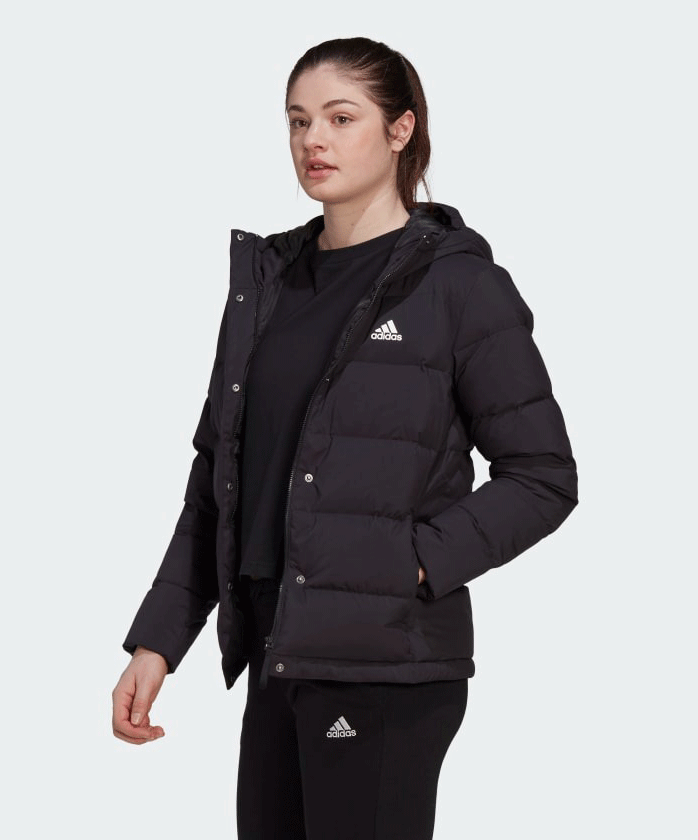 Adidas + Helionic Hooded Down Jacket
