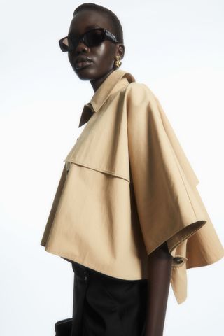 COS + Cropped Trench Coat Cape