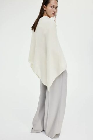 H&M + Fine-Knit Cashmere-Blend Poncho