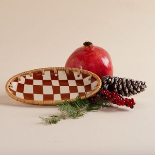 Brother Vellies + Ceramic Checkered Dish
