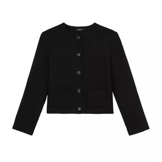 Theory + Wool-Blend Cropped Jacket