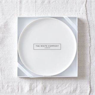 The White Company + Large Ceramic Botanical Candle Plate