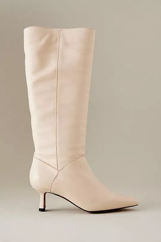 Anthropologie + Leather Knee-High Boots