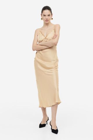 H&M + Ruffle-Detail Slip Dress