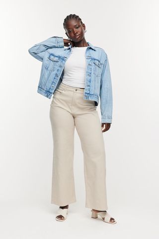 H&M + Wide Twill Pants