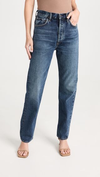Agolde + 90s Pinch Waist High Rise Straight Jeans