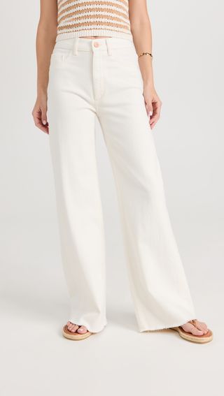 Dl1961 + Hepburn Wide Leg High Rise Jeans